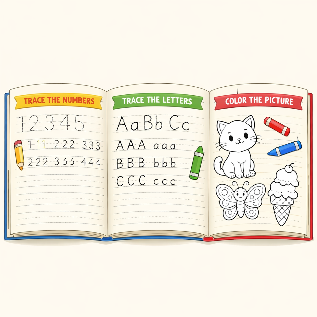 Complete Kids Learning Worksheet Library (Ages 2–12)