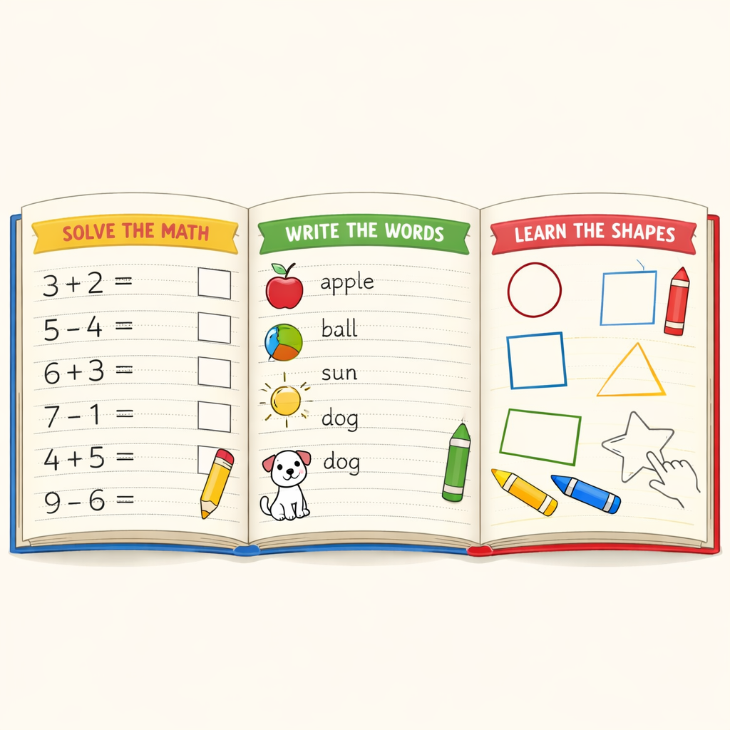 Complete Kids Learning Worksheet Library (Ages 2–12)